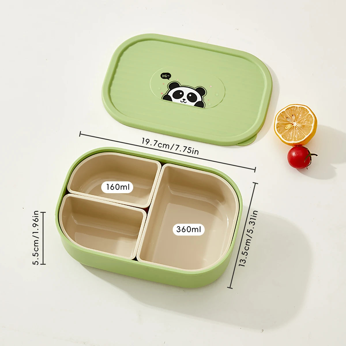 3 Compartment Bento Box