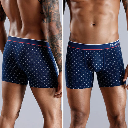 Men’s Cotton Boxer Shorts – Soft 4-Piece Underwear Set