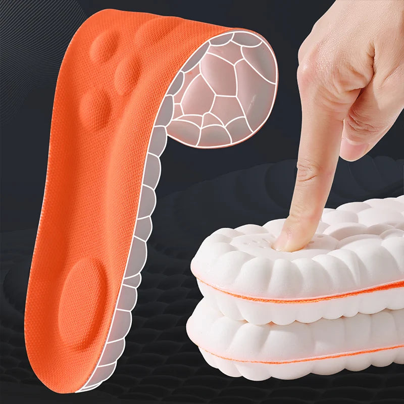 Sports Insoles Latex Cushion Arch Support Shock Absorbing Inserts