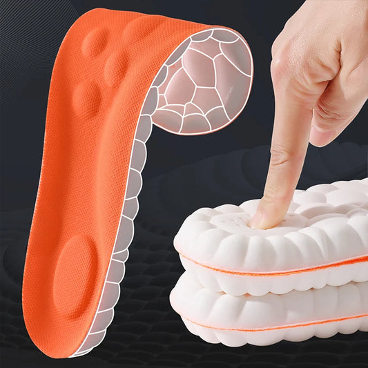 Sports Insoles Latex Cushion Arch Support Shock Absorbing Inserts
