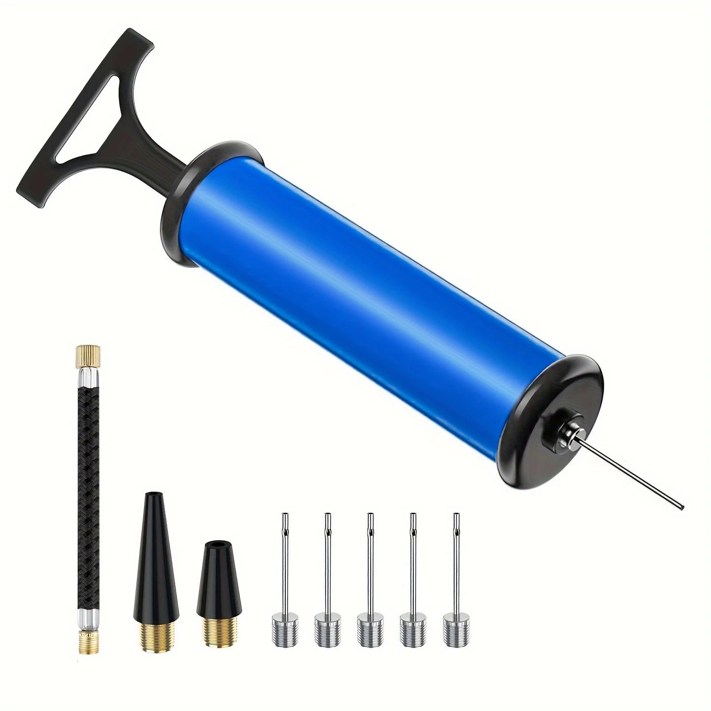 Portable Ball Pump – Sports Ball Inflator with Needle & Nozzle