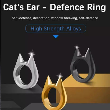 Defend Yourself】Outdoor Equipment Men Women Defend Yourself Finger Tiger Wolfproof Weapon Trigger Finger Cat Earring Finger Wind