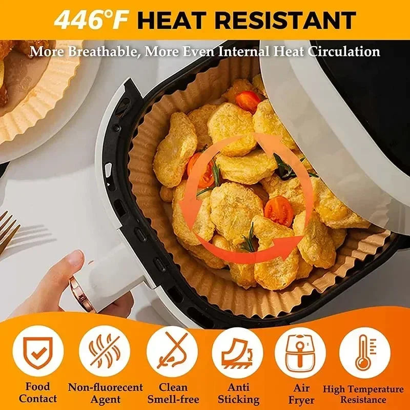 Air Fryer Parchment Paper Disposable Nonstick Baking Liners