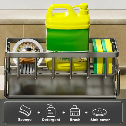 Kitchen Sink Organizer with Tilted Water Tray