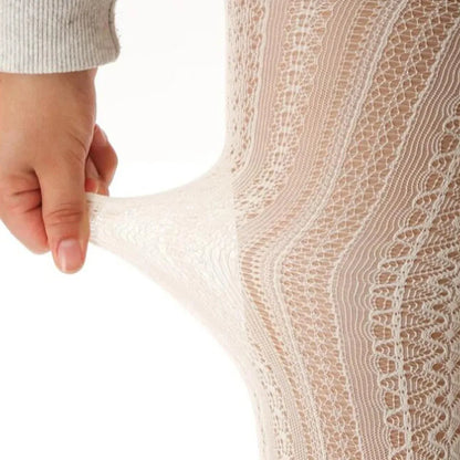 White Lace Tights – Hollow Out Patterned Hosiery