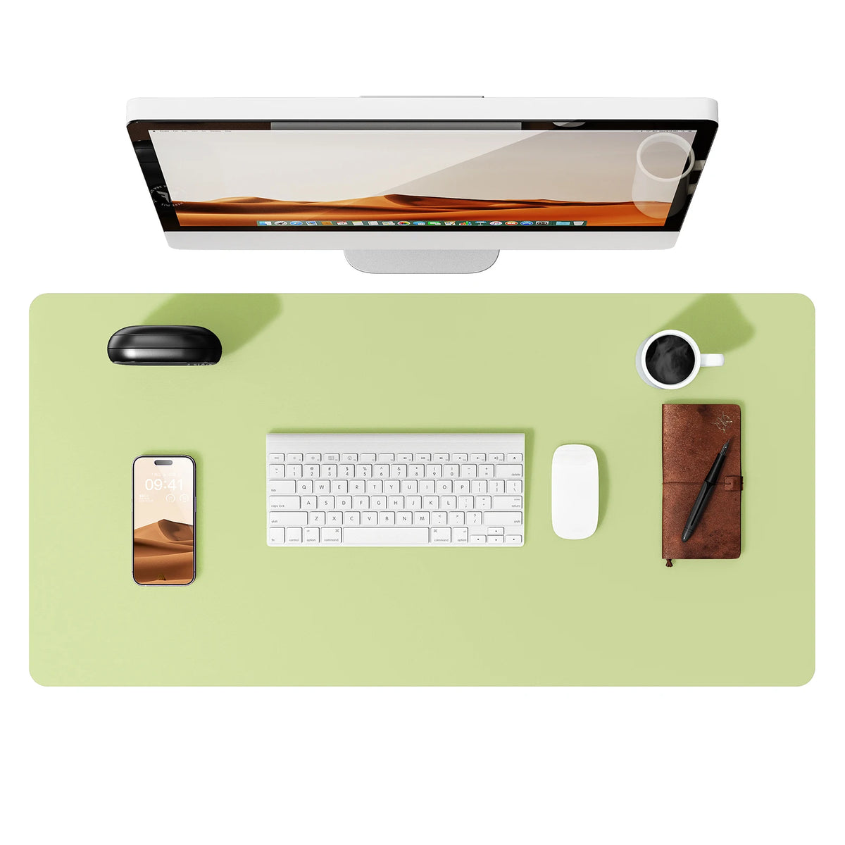 Large Desk Mat – PU Leather Mouse Pad & Desk Protector