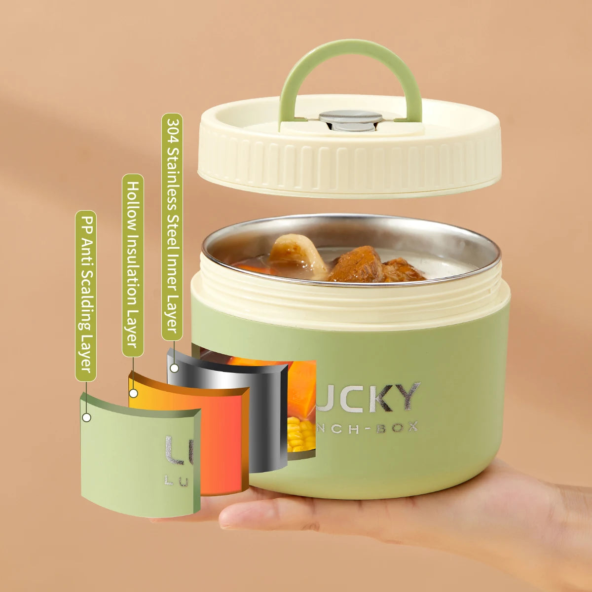Insulated Stainless Steel Lunch Box