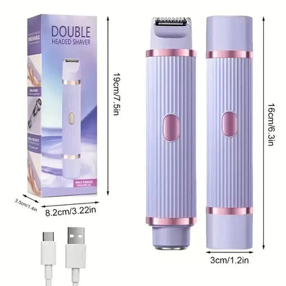 Women's Electric Shaver – 2-in-1 Rechargeable Hair Remove
