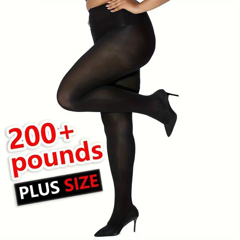 120D Velvet Tights for Women – Soft Plus Size Pantyhose