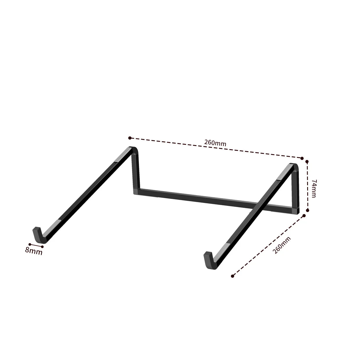 Adjustable Laptop Stand – Folding Aluminum Desktop Holder