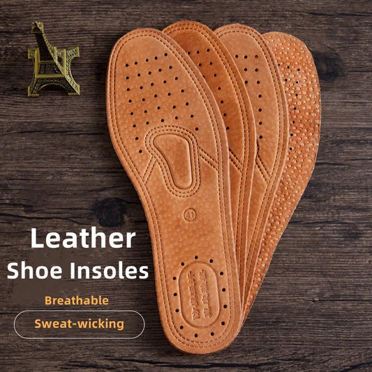 Cowhide Insoles – Leather Shoe Inserts for Boots & Sports Shoes