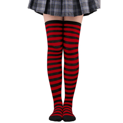 Striped Over the Knee Socks – Long Pinstripe Style