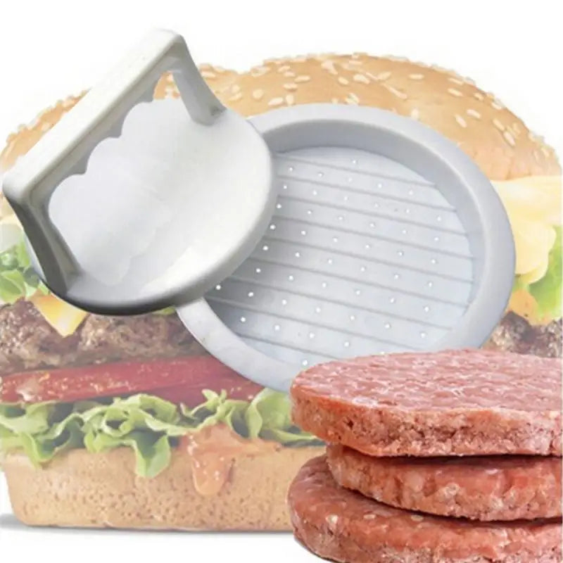 Hamburger Press Stuffed Burger Patty Maker Plastic Meat Grill Tool