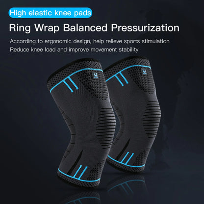 Compression Knee Sleeve Breathable Support for Basketball & Running