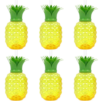 Pineapple Party Cups 6/10pcs Tropical Juice Cups for Summer Events