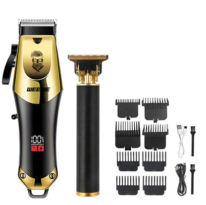Rechargeable Hair Clipper for Men, Beard & Nose Trimmer Kit