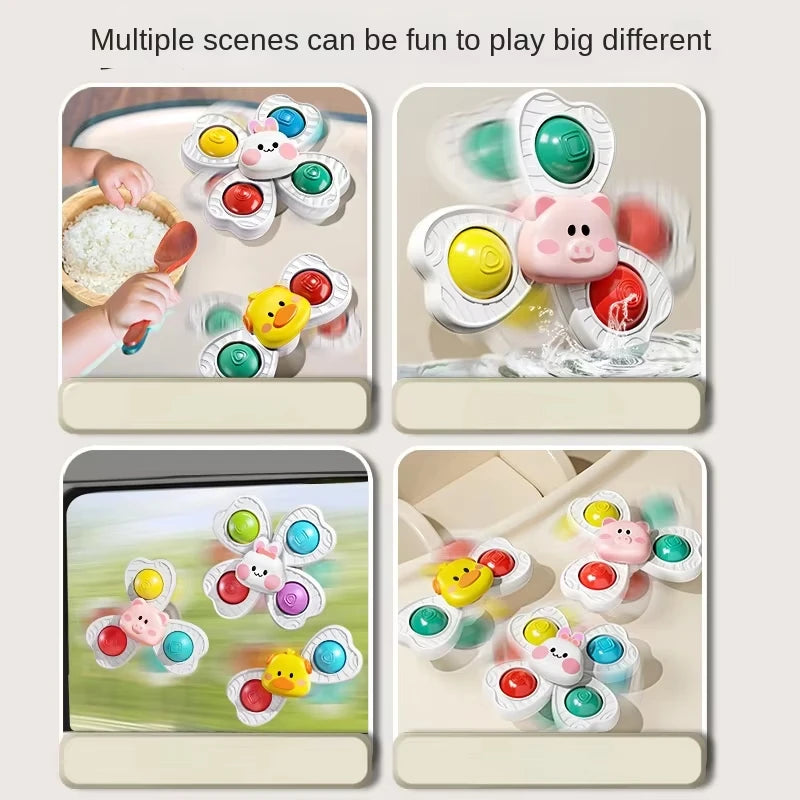 Spinning Bath Toy for Babies & Toddlers – Montessori Water Wheel