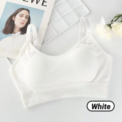 Women's Seamless Bralette – Full Cup Wireless Cotton Bra