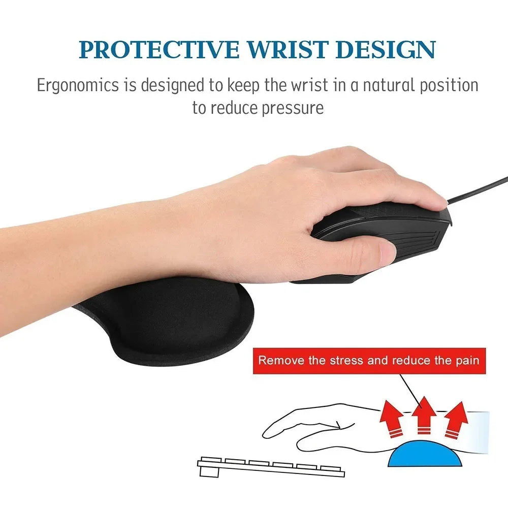 Memory Foam Mouse Pad – Wrist Rest for Computer & Laptop