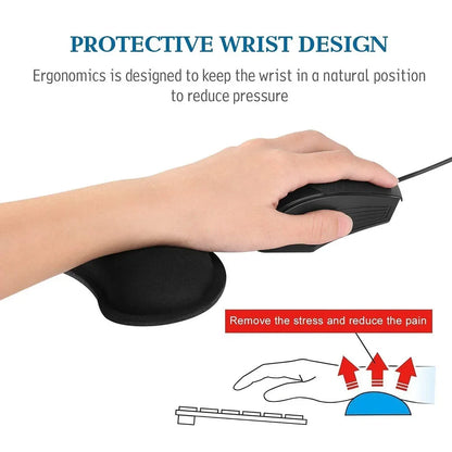 Memory Foam Mouse Pad – Wrist Rest for Computer & Laptop