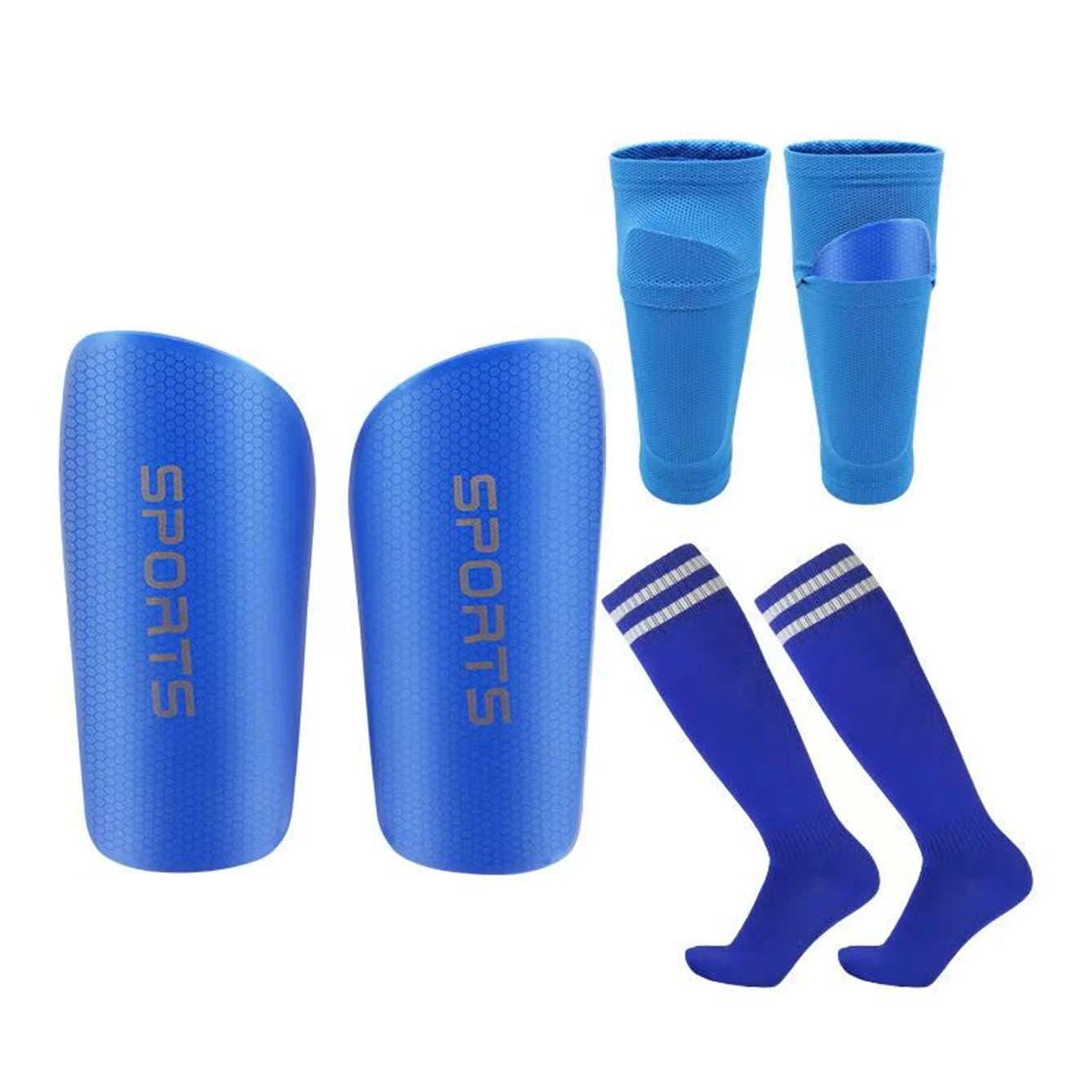 Soccer Shin Guards for Kids & Adults Lightweight Protective Gear