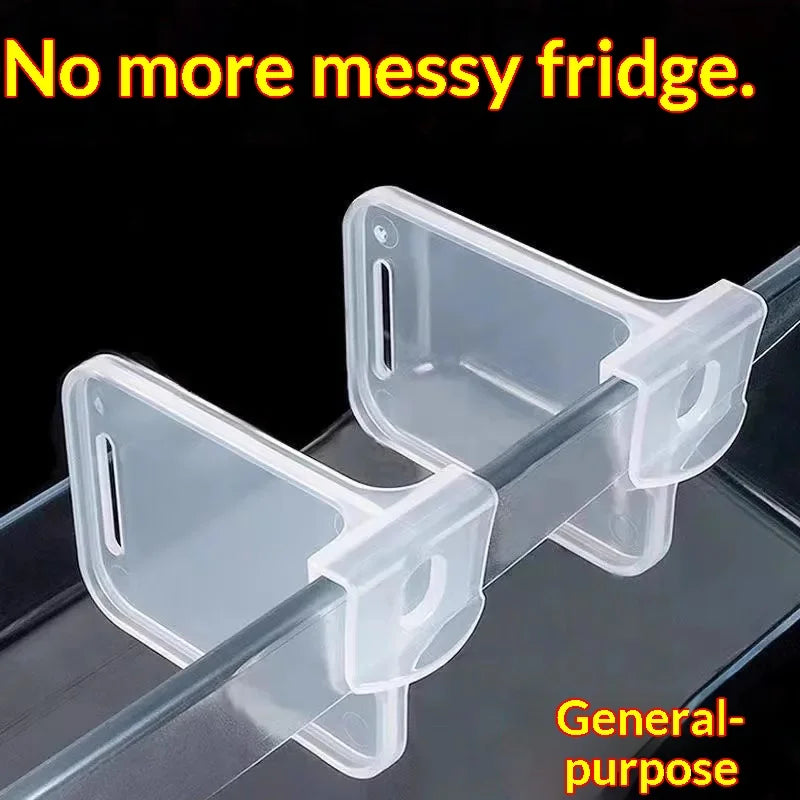 Refrigerator Shelf Divider Clips – Adjustable Fridge Organizer