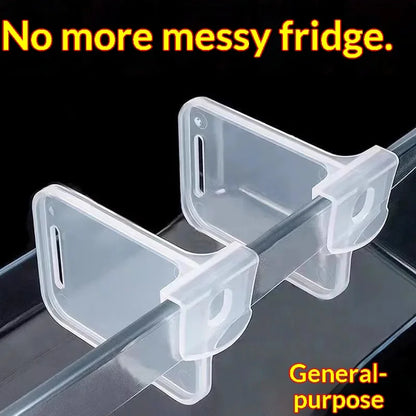 Refrigerator Shelf Divider Clips – Adjustable Fridge Organizer