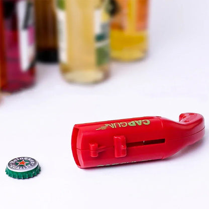 Beer Bottle Opener with Cap Launcher Portable Party Bar Tool