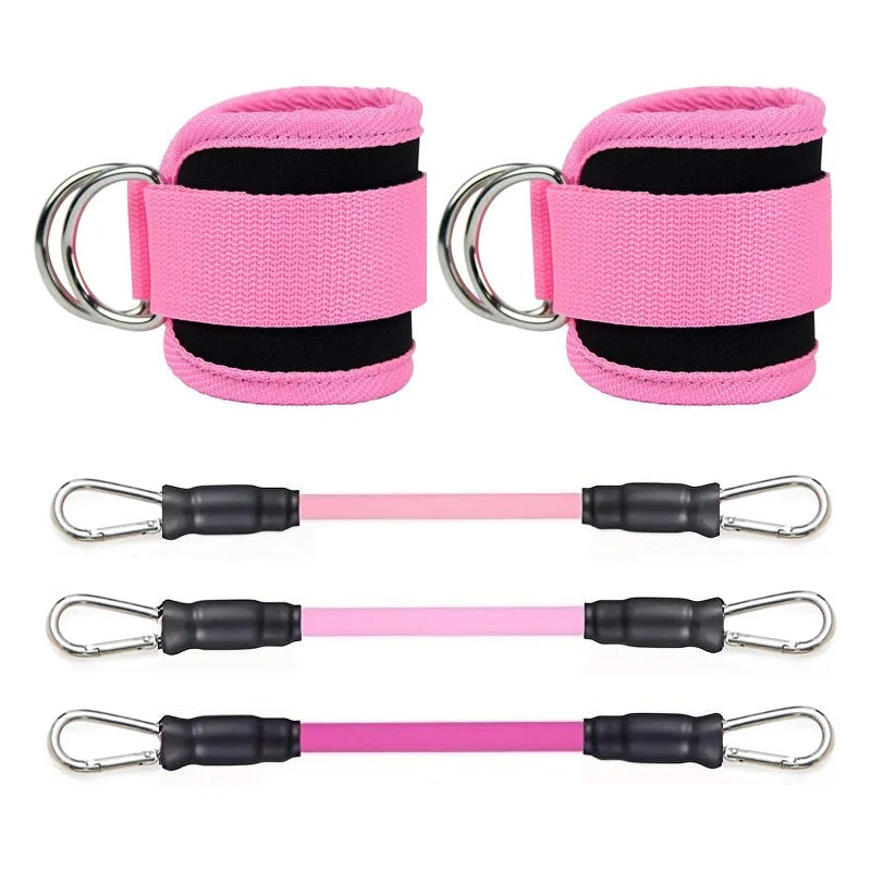 Ankle Straps for Resistance Bands – Glute & Leg Workout