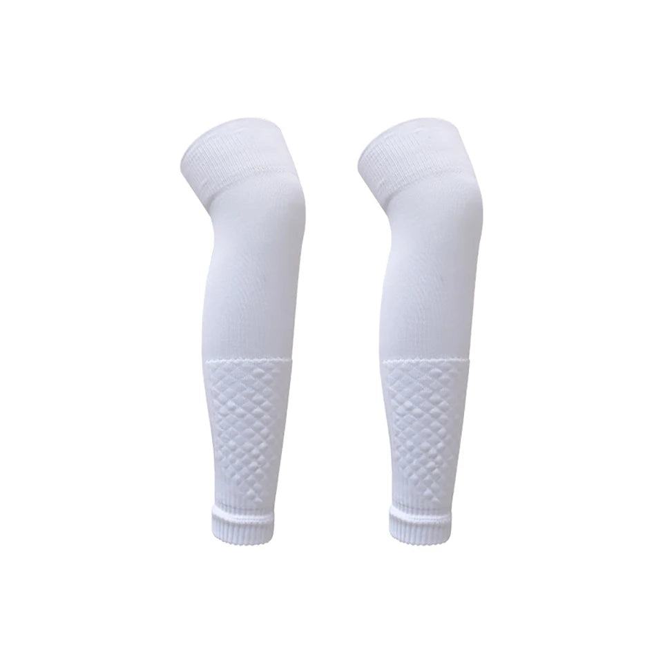 Soccer Leg Warmers for Shin Guards, Breathable Football Calf Sleeves