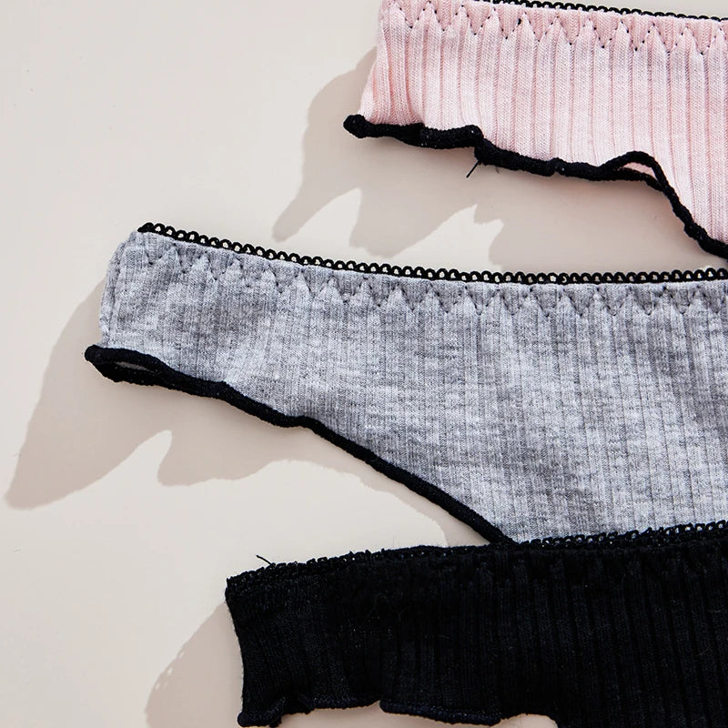 Women’s Cotton Thong Panties – Low Rise Everyday Underwear