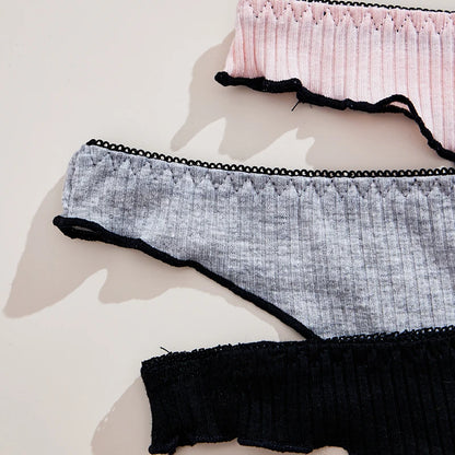 Women’s Cotton Thong Panties – Low Rise Everyday Underwear