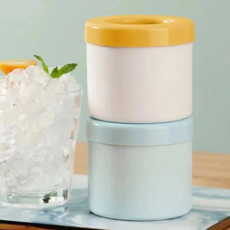 Silicone Ice Cube Mold – Round Reusable Ice Maker Tray