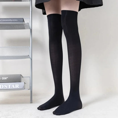Knee High Socks for Women – Solid Color Long Socks