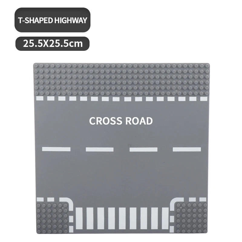Building Block Base Plates – City Road Construction Set
