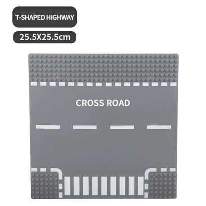 Building Block Base Plates – City Road Construction Set