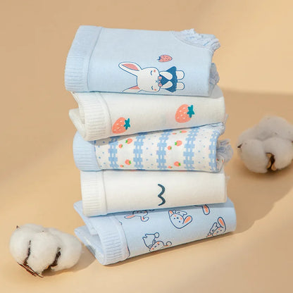 Cotton Panties for Women – Breathable Cartoon Briefs 5-Pack