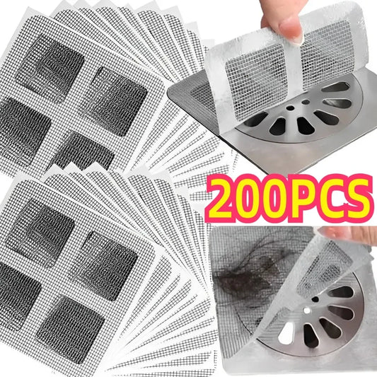 Shower Drain Hair Catcher Disposable Mesh Hair Stopper Filter