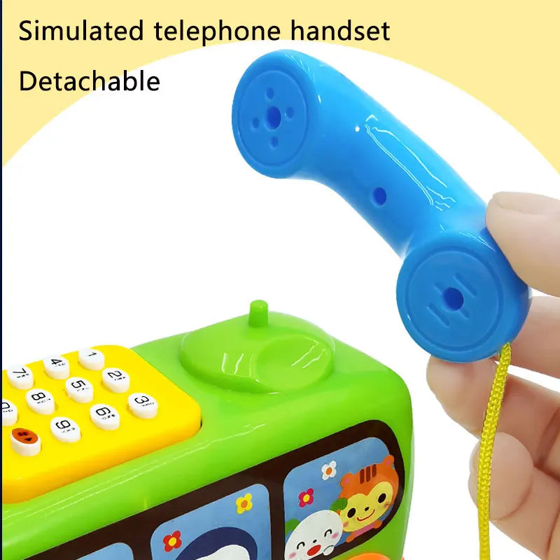 Toddler Telephone Toy – Musical Educational Bus Learning Toy