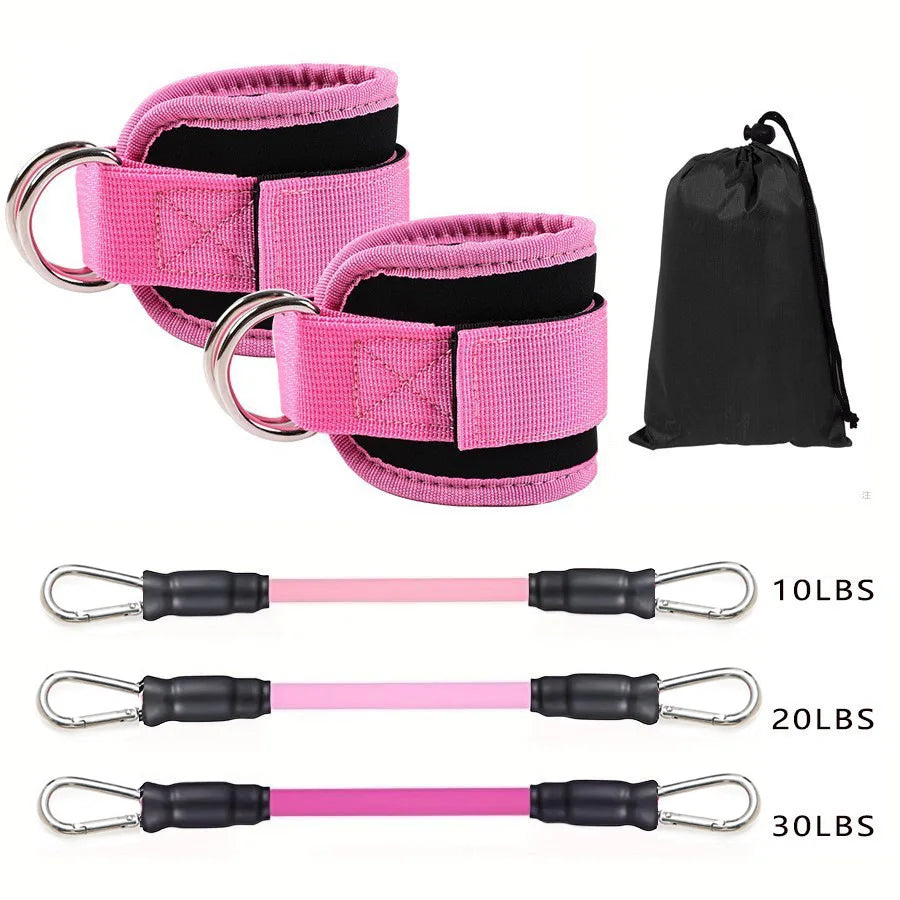Ankle Straps for Resistance Bands – Glute & Leg Workout