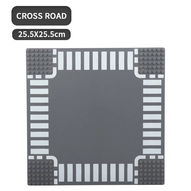 Building Block Base Plates – City Road Construction Set