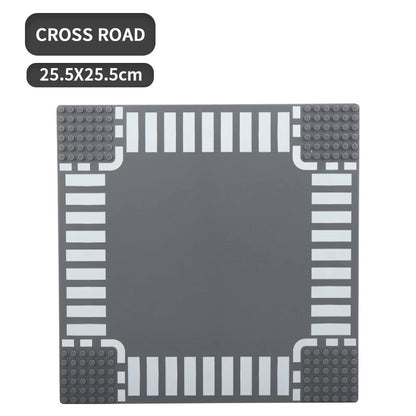 Building Block Base Plates – City Road Construction Set
