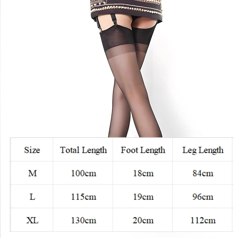 Ultra Thin Thigh High Stockings – Long Nylon Women's Socks