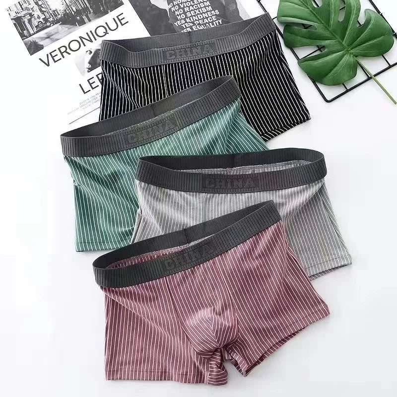 Men’s Cotton Boxer Shorts – Stretch Knit Underwear