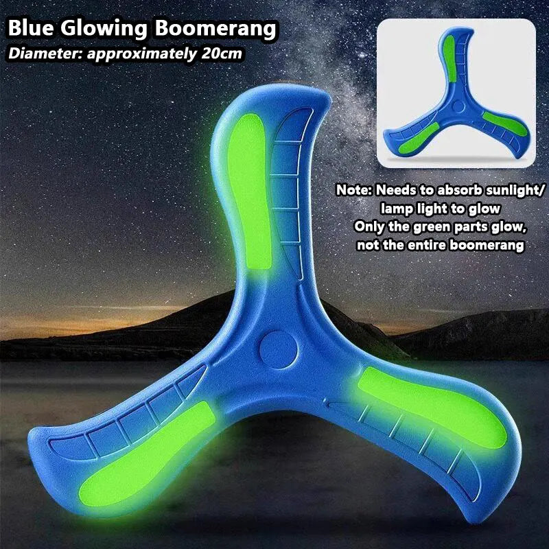Soft Boomerang – Three-Leaf Night Light Flying Disc