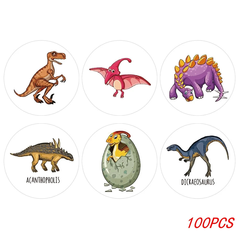 Dinosaur Stickers 100-500 Pack