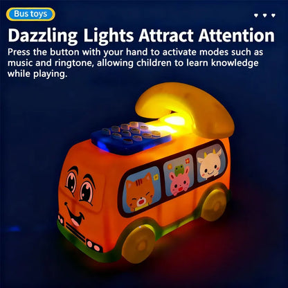 Toddler Telephone Toy – Musical Educational Bus Learning Toy