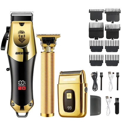 Rechargeable Hair Clipper for Men, Beard & Nose Trimmer Kit