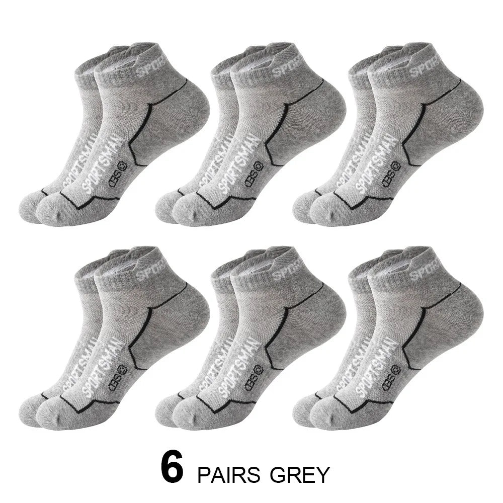 Men's No Show Socks Breathable Ankle Running Sport Socks