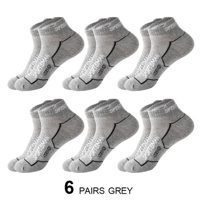 Men's No Show Socks Breathable Ankle Running Sport Socks